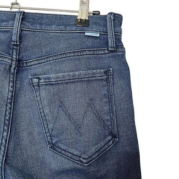 MOTHER The Trainer Jogger Jeans Women’s Size 24 Cropped Denim Tapered Stretch - Picture 8 of 15